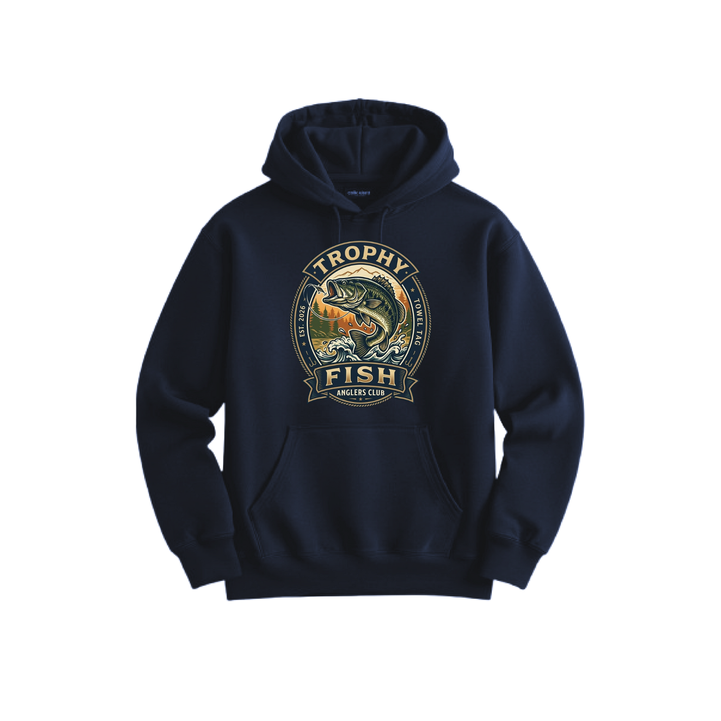 TROPHY FISH HOODIE - NAVY