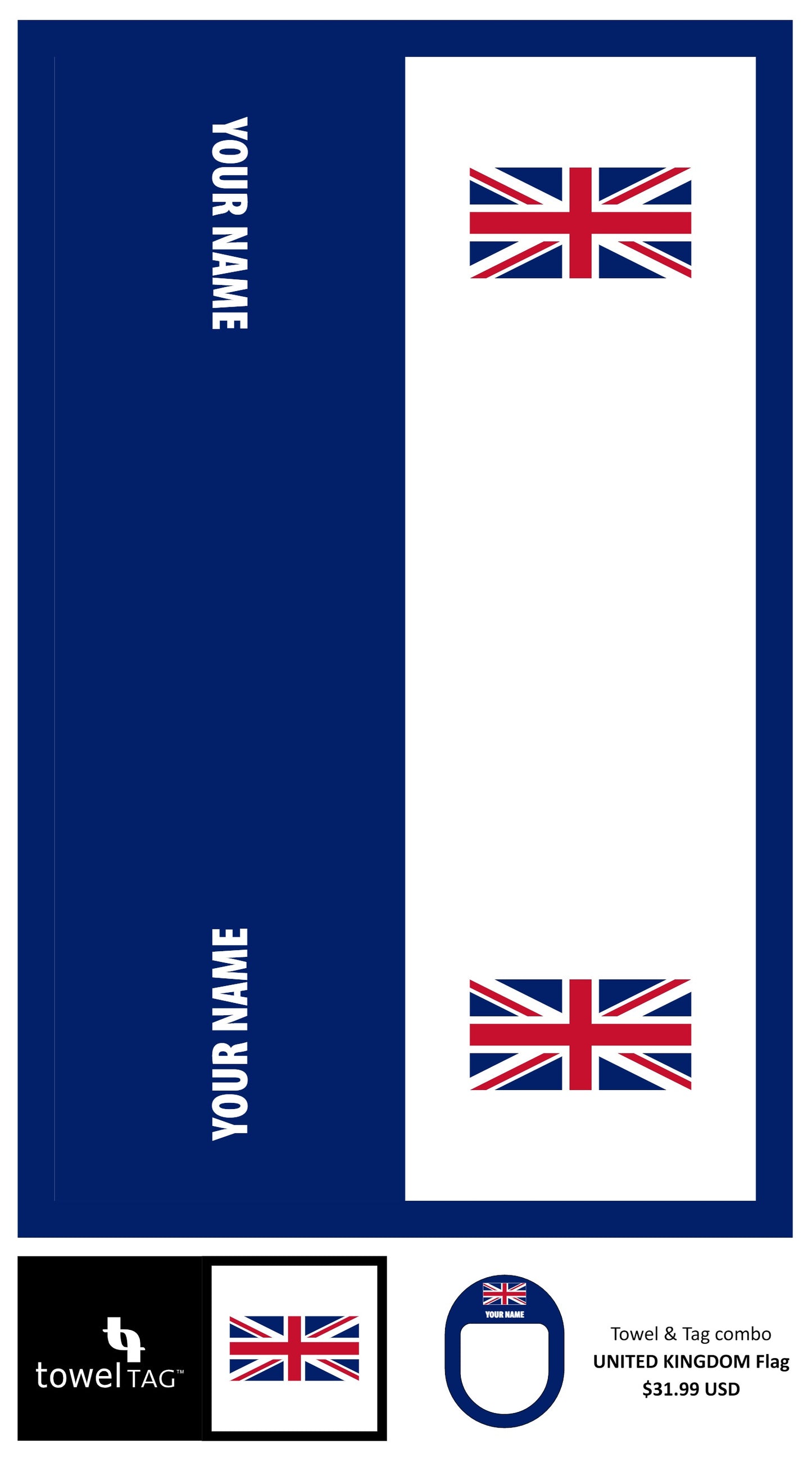 Country Towel Tag w/ Country Towel