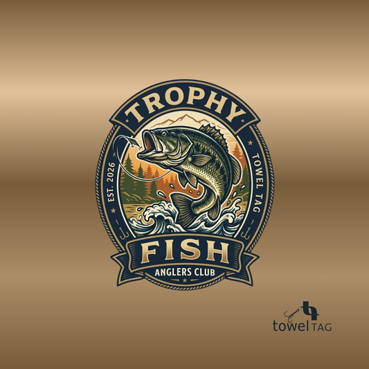 TROPHY FISH FISHING TOWEL - GOLD STANDARD